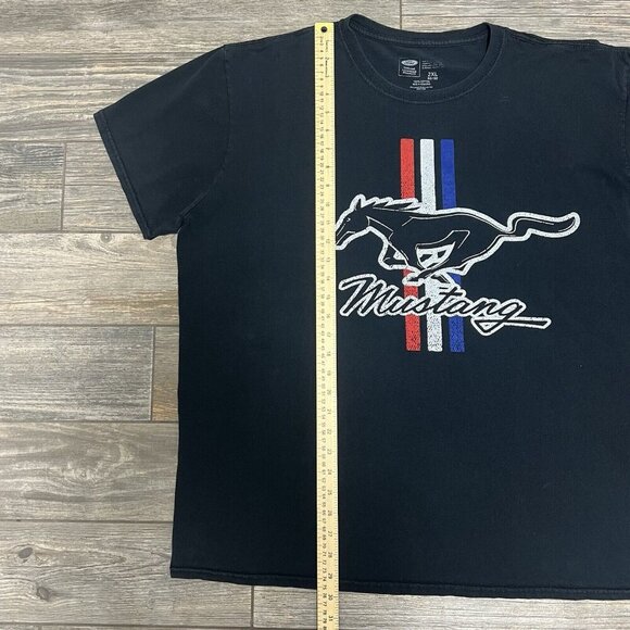 Mustang Ford Mens size XXL 50/52 Officially Licensed T Shirt Short Sleeve Black - Picture 5 of 9